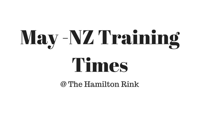 May Training date and times